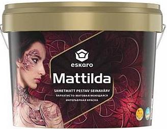 Краска "Маттильда" (Mattilda) матовая акрилатная моющаяся для внутренних работ "Эскаро/Eskaro"