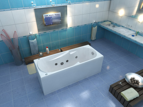 Акриловая ванна Bas Ибица стандарт 150x70, на ножках фото 3