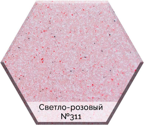 Смеситель AquaGranitEx C-5035 для кухонной мойки, светло-розовый фото 2