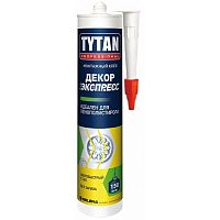 TYTAN PROFESSIONAL ДЕКОР ЭКСПРЕСС клей монтажный, для лепнины, туба, белый (210мл)
