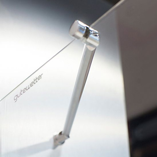 Душевой уголок GuteWetter Lux Rectan GK-003 правый 100x80 см стекло бесцветное 6-8, фурнитура хром фото 5