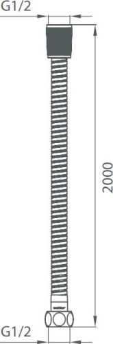 Душевой шланг Milardo 230P200M19 200 см фото 3