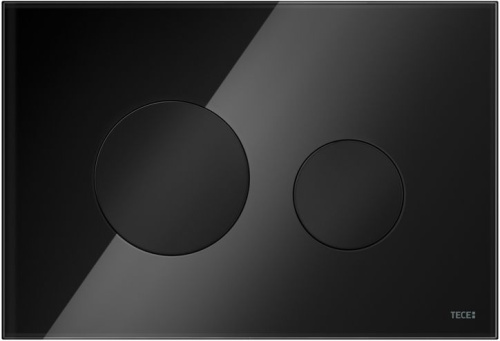Кнопка смыва TECE Loop 9240657 черное стекло, кнопки черные фото 2