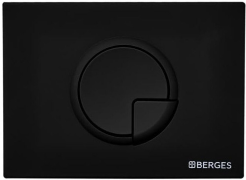 Комплект Berges Wasserhaus Novum 043268 кнопка черная фото 5