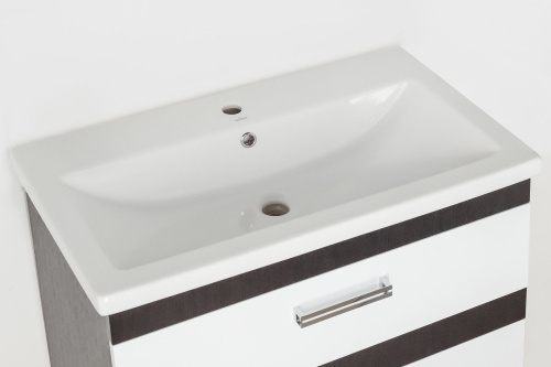 Мебель для ванной Style Line Сакура 80 Люкс Plus, белая, венге фото 4