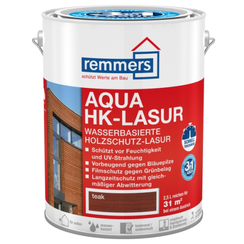 Лазурь Remmers Aqua HK-Lasur акриловая, премиум-класса, для дерева