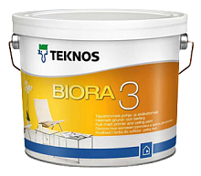 Краска Teknos BIORA 3 Kattomaali акриловая, для стен и потолков, матовая