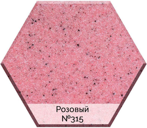 Смеситель AquaGranitEx C-3040 для кухонной мойки, розовый фото 2