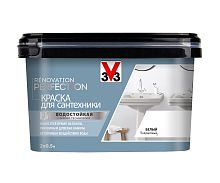 Белая краска для сантехники с защитным покрытием V33 RENOVATION PERFECTION 1 л