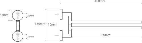 Полотенцедержатель Bemeta Omega 104204102 фото 2 Полотенцедержатель Bemeta Omega 104204102 фото 2