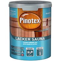 Лак для бань и саун на водной основе Pinotex Lacker Sauna 20 полуматовый 1 л.