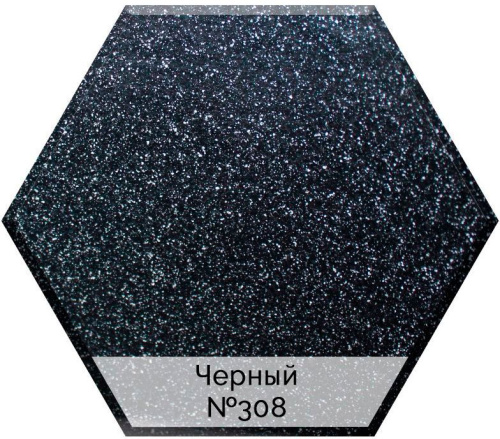 Смеситель AquaGranitEx C-1040 для кухонной мойки, черный фото 2