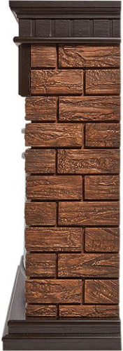 Портал Firelight Bricks Wood 25 камень темный, шпон венге фото 4