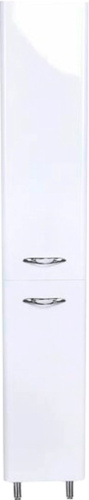 Шкаф-пенал Style Line Каре 30 Люкс Plus, белый, с бельевой корзиной