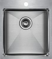 Мойка кухонная Paulmark Neckar PM804551-BS брашированная нержавеющая сталь