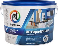 Краска для стен и потолков латексная Profilux ВД краска PL- 10L глубокоматовая белая 23 кг.