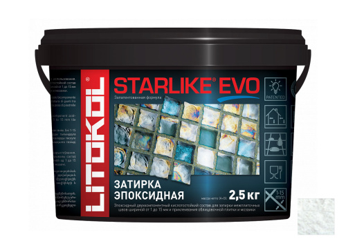 LITOKOL STARLIKE EVO инновационная эпоксидная затирка S.330 BLU AVIO, 2,5кг