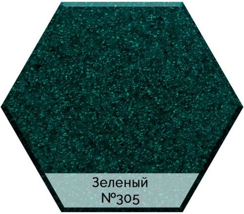 Смеситель AquaGranitEx C-3040 для кухонной мойки, зеленый