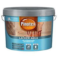PINOTEX LACKER AQUA 10 лак на водной основе для мебели и стен, для внутр. работ, матовый (2,7л)