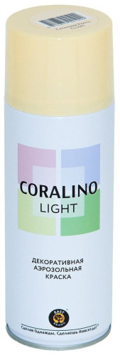 Краска универсальная аэрозольная акриловая Coralino Light глянцевая слоновая кость 520 мл.