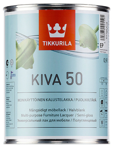 Лак Tikkurila Kiva 50  акриловый, для мебели