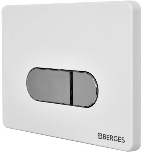 Комплект Berges Wasserhaus Novum 047237 кнопка хром/белая фото 8