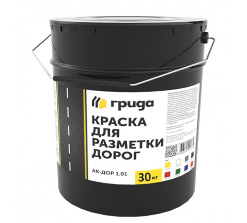 Краска для разметки дорог Грида АК-Дор 1.01 желтая 30 кг.