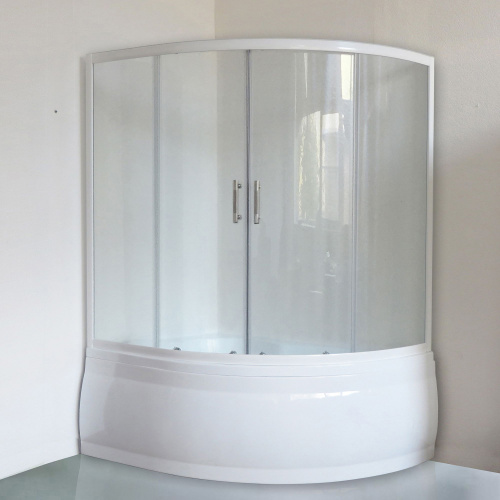 Шторка на ванну Royal Bath Alpine RB 160ALP-T 160 см, прозрачное стекло фото 2