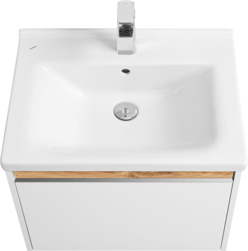 Комплект Унитаз подвесной Gustavsberg Hygienic Flush WWC 5G84HR01 безободковый + Мебель для ванной STWORKI Стокгольм 60 фото 8