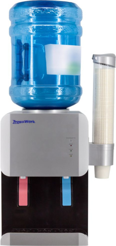 Кулер для воды AquaWork 105 TDR серебристый, черный фото 7