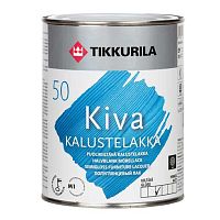Лак Tikkurila Kiva kalustelakka puolikiiltava акриловый, для мебели, полуглянцевый