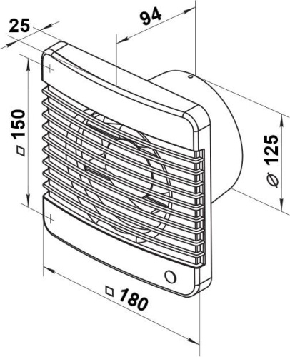 Вытяжной вентилятор Vents 125 М турбо фото 4