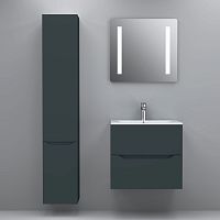 Мебель для ванной AM.PM Tender 60 подвесная, графит + Сертификат AM.PM на 30 дней подписки на медиасервис