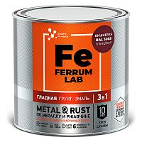 Ferrum LAB / Феррум Лаб грунт-эмаль по ржавчине 3 в 1 глянцевая 0,75 л