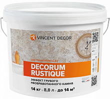 VINCENT DECOR DECORUM RUSTIQUE декоративная штукатурка с эффектом необработанного камня (14кг)