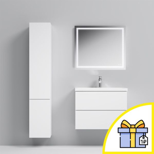 Мебель для ванной AM.PM Gem 75 подвесная, белый глянец, с 2 ящиками + Сертификат AM.PM на 30 дней подписки на медиасервис фото 16