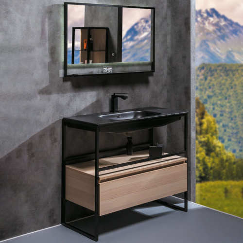 Мебель для ванной Armadi Art Loft 100 light wood, напольная фото 7