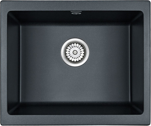 Комплект Paulmark Gera PM205546-BLM черный металлик + Смеситель Paulmark Magneto Ma213118-CR для кухонной мойки, хром