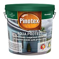 Пропитка декоративная для защиты древесины Pinotex Aqua Protect база под колеровку CLR 9 л.