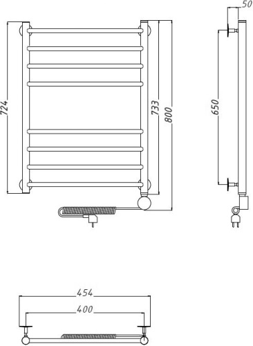 20 060 руб. Полотенцесушитель электрический Тругор Аспект эл ТЭН 2 ЛЦ6 80x40 фото 3 Полотенцесушитель электрический Тругор Аспект эл ТЭН 2 ЛЦ6 80x40 фото 3