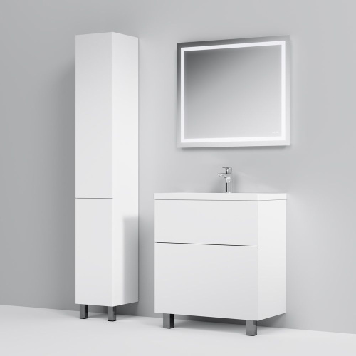 Мебель для ванной AM.PM Gem 75 белый глянец, с 2 ящиками + Сертификат AM.PM на 30 дней подписки на медиасервис фото 4