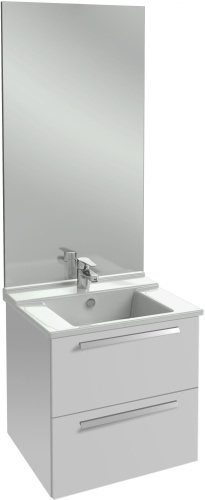 Мебель для ванной Jacob Delafon Struktura 60 белый блестящий, 2 ящика фото 4