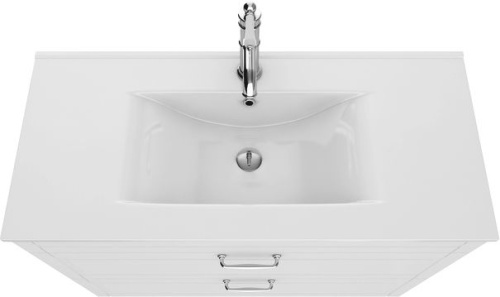 Мебель для ванной IDDIS Oxford 100, напольная, белая фото 8