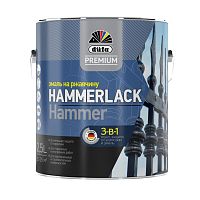 Эмаль на ржавчину Dufa Premium Hammerlack 3-в-1 молотковая коричневая 0,75 л.