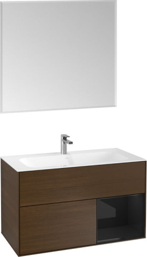 Мебель для ванной Villeroy & Boch Finion G040PHGN 100 с подсветкой и освещением стены фото 4