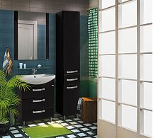 Мебель для ванной AQUATON Ария Н 65 черный глянец
