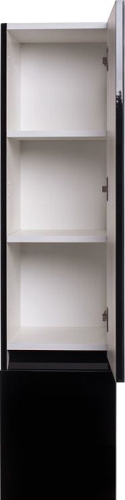 Шкаф-пенал Style Line Даймонд Люкс Plus подвесной, черный фото 5
