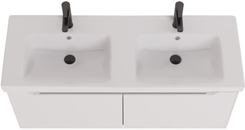 Мебель для ванной Dreja W 125 двойная белый глянец фото 9