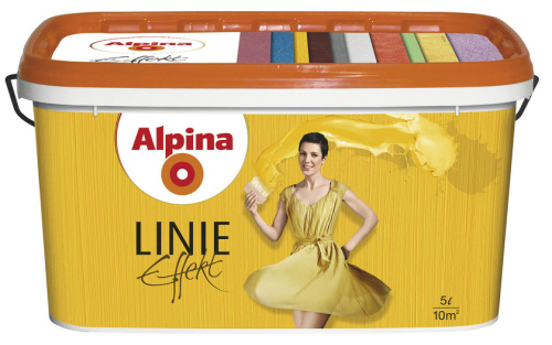 Alpina Linie Effekt / Альпина Эффект Линии матовая кремообразная структурная краска