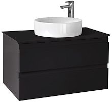 Мебель для ванной Jacob Delafon Madeleine 80 черная матовая с подсветкой